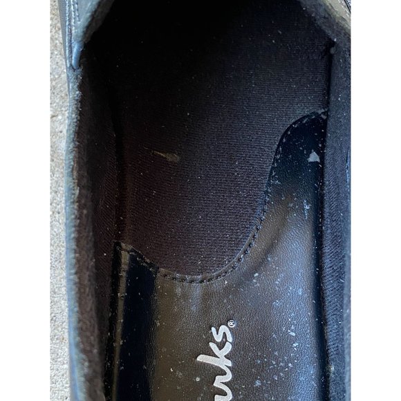 CLARKS WORK SHOE - Women - 7.5 - Black Leather - Loafers - Slip Resistant - Picture 11 of 14